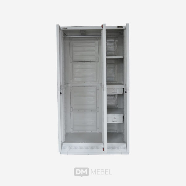 LEMARI PLASTIK PINTU 3 KACA NAPOLLY CABRO 388.2 (CK) (3)