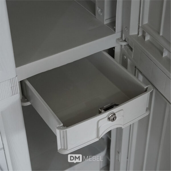 LEMARI PLASTIK PINTU 3 KACA NAPOLLY CABRO 388.2 (CK) (5)