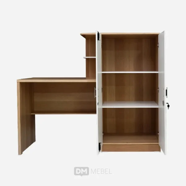 MEJA BELAJAR KENDO DK140 - PRO OAK WHITE (3)
