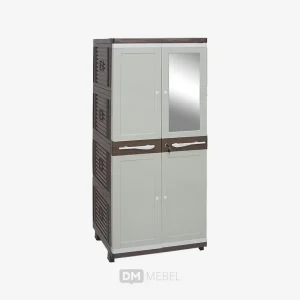 DM MEBEL LEMARI PLASTIK PINTU 2 SAP JUSTIN ULTRA COMPACT MIRROR CLUB (3)