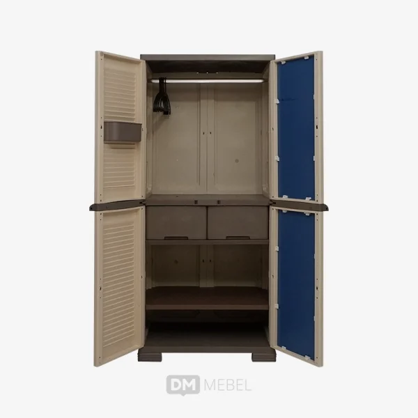 LEMARI PLASTIK PINTU 2 OLYMPLAST OMC ST2 JALUSI (3)