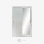 DM MEBEL LEMARI PAKAIAN BESI PINTU 2 SLIDING ILYA-2280SL AYANA (1)