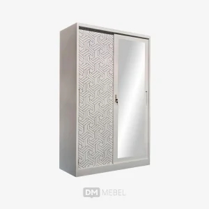 DM MEBEL LEMARI PAKAIAN BESI PINTU 2 SLIDING SLD 2FM 007 UK 90 NON EMBOS AVANT