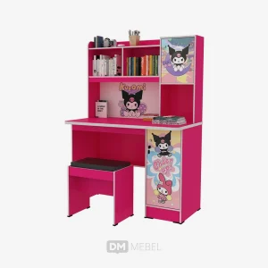DM MEBEL MEJA BELAJAR XENA 01 KUROMI MELODY PINK_web satuan_(1)