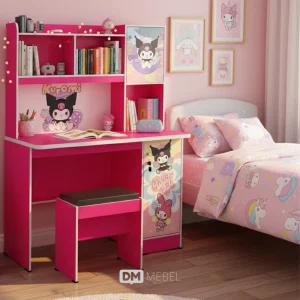 DM MEBEL MEJA BELAJAR XENA 01 KUROMI MELODY PINK_web satuan_(4)